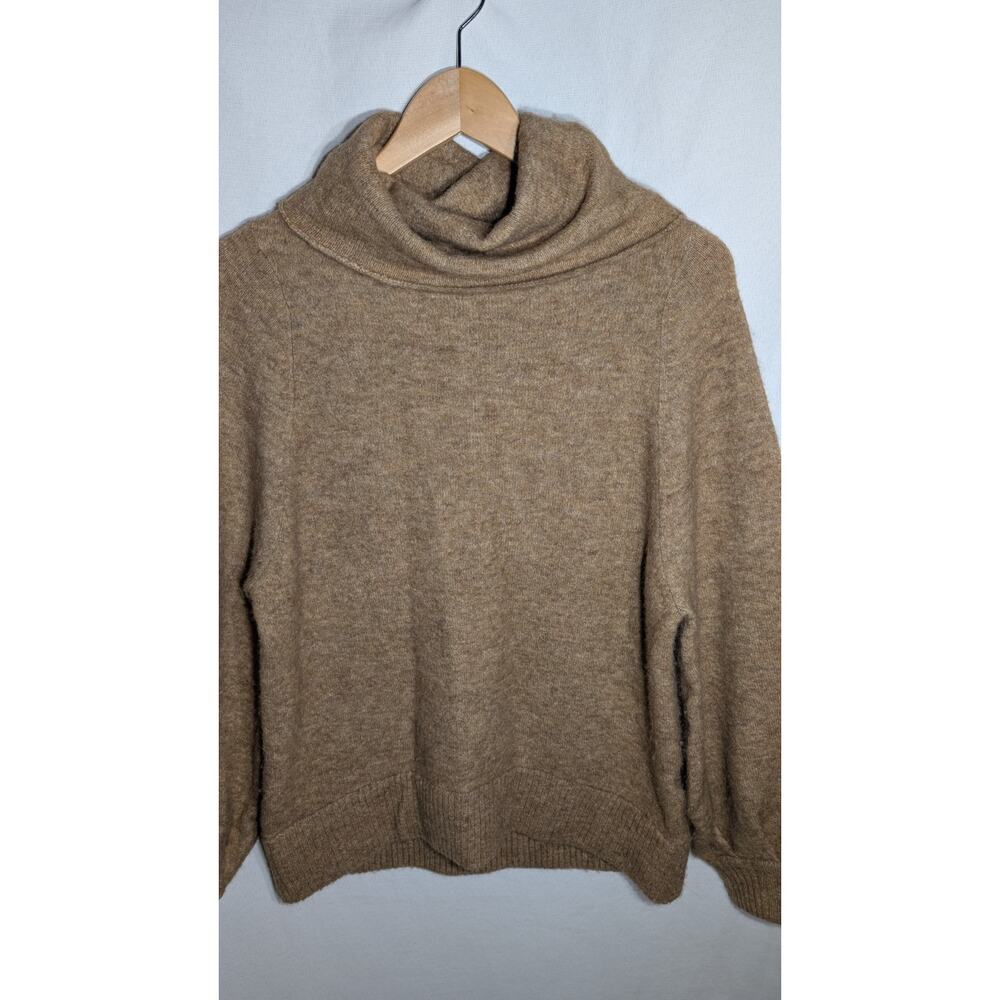 Aritzia Babaton Womens Adichie Camel Turtleneck Sweater Sz XS Wool Alpaca - Picture 4 of 10